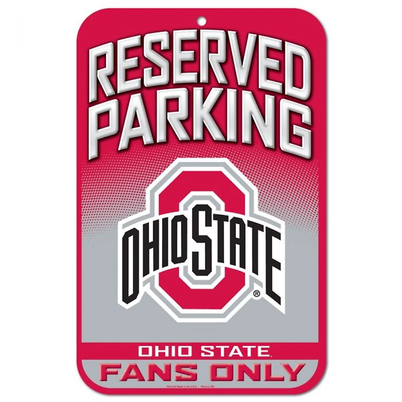 Ohio State Buckeyes Plastic Sign 11" x 17"