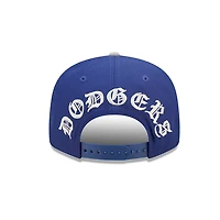 Los Angeles Dodgers Royal Blue and Light Grey Blackletter Arch 9Fifty