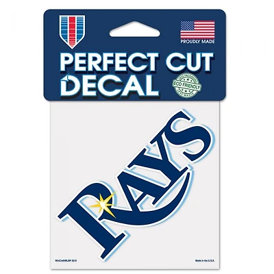 Tampa Bay Rays Perfect Cut Colour Decal 4" x 4"