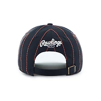 Detroit Tigers Rawlings Pinstripe ’47 Hitch Adjustable Hat – Navy/Orange