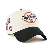 Original Six NHL Teams Cream and Black Clean Up