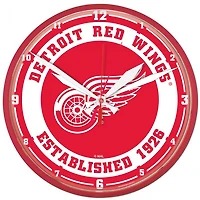 Detroit Red Wings Round Wall Clock 12.75"