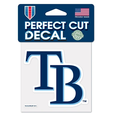 Tampa Bay Rays TB Perfect Cut Colour Decal 4" x 4"