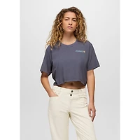 Women's Everyday Good Vibes Crop Graphic Tee