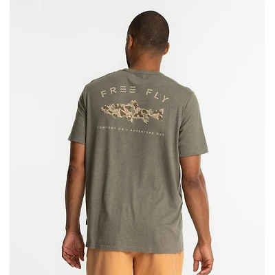 Men's Trout Camo Pocket Tee