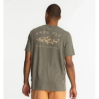 Men's Trout Camo Pocket Tee