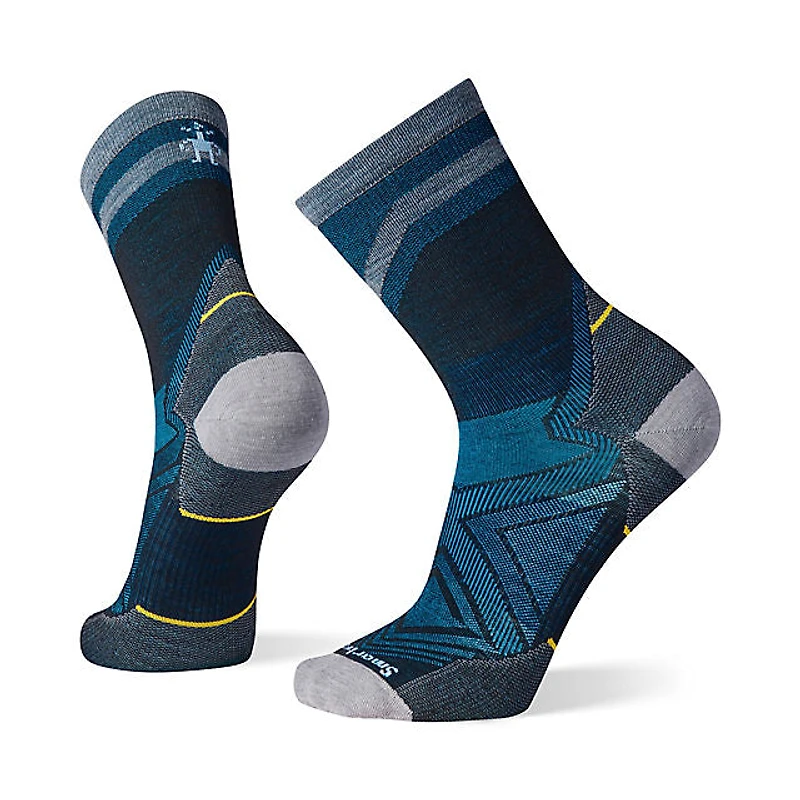 Men's Run Zero Cushion Mid Crew Pattern Socks
