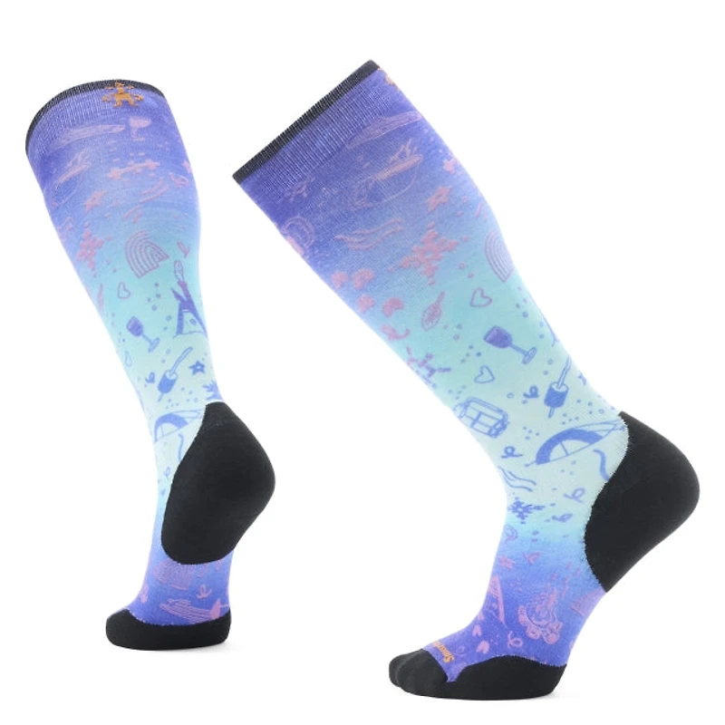 Ski Targeted Cushion Nature Doodles Print OTC