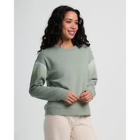 Women's Gradient Sleeve Fleece Crew
