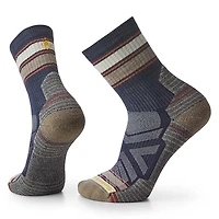 Men's Hike Light Cushion Striped Mid Crew Socks