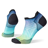 Women's Run Zero Cushion Ombre Print Low Ankle Socks