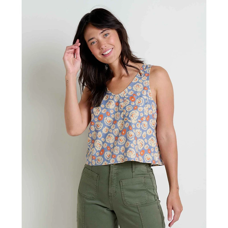 Women's Taj Hemp Button Back Tank II