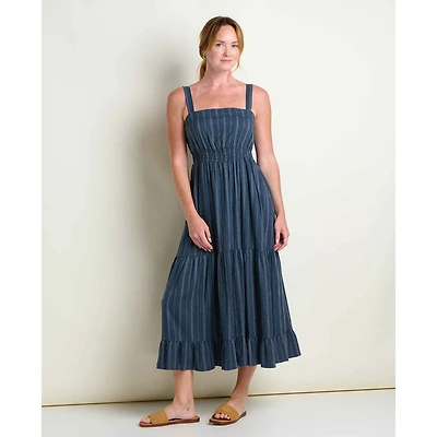 Women's Taj Hemp Tiered Midi Dress
