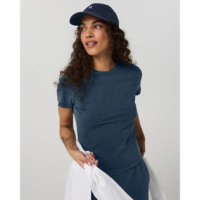 Women's Short Sleeve Feather Classic Tee - Garment Dye