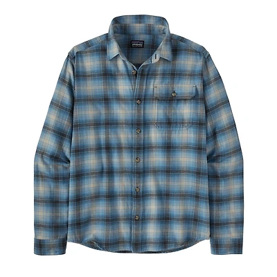 Men's Long-Sleeved Cotton Conversion Lightweight Fjord Flannel Shirt
