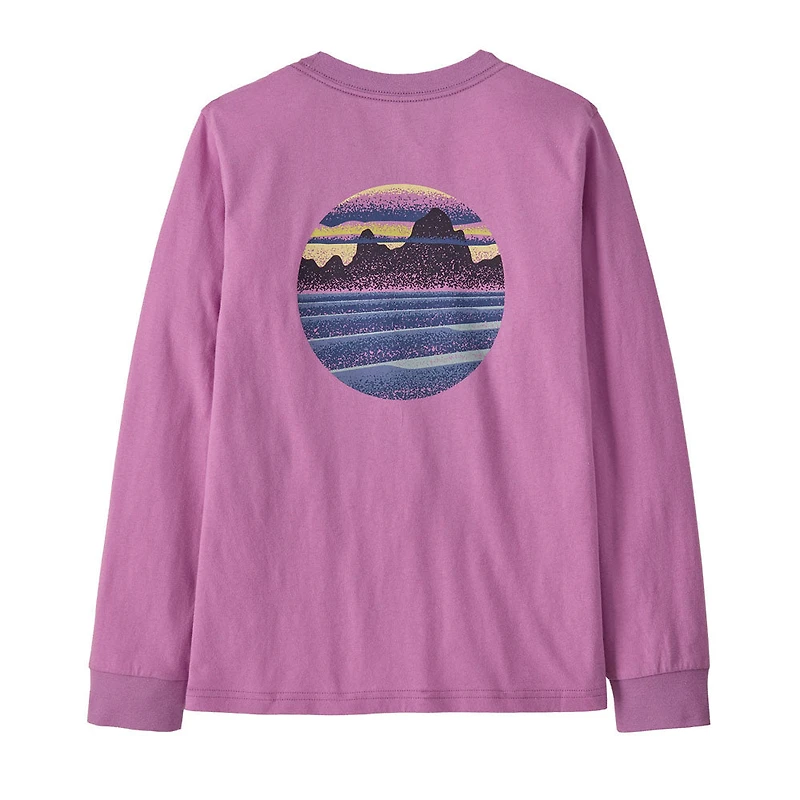 Kids' Long-Sleeved Skyline Stencil T-Shirt