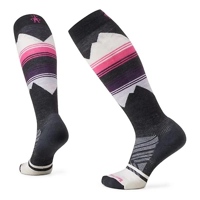 Women's Ski Targeted Cushion Pattern Over The Calf Socks
