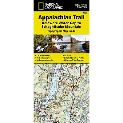 Appalachian Trail Map, Delaware Water Gap to Schaghticoke Mountain [NJ
