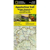 Appalachian Trail Map, Springer Mountain to Davenport Gap [GA,NC,TN]