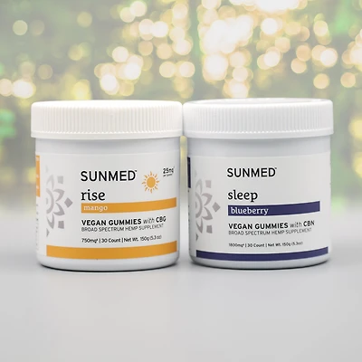 Broad Spectrum Sleep + Rise Gummies Bundle