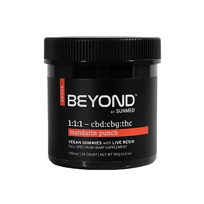Beyond 1:1:1 Sativa Live Resin Gummies