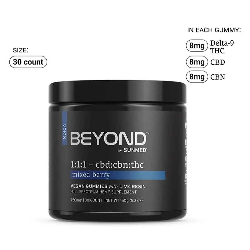 Beyond 1:1:1 Indica Live Resin Gummies