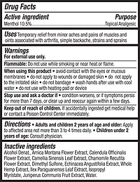 Broad Spectrum CBD Menthol Spray for Pain