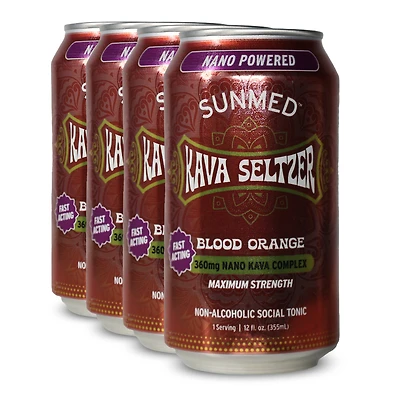 Kava Seltzer - Blood Orange 4 pack