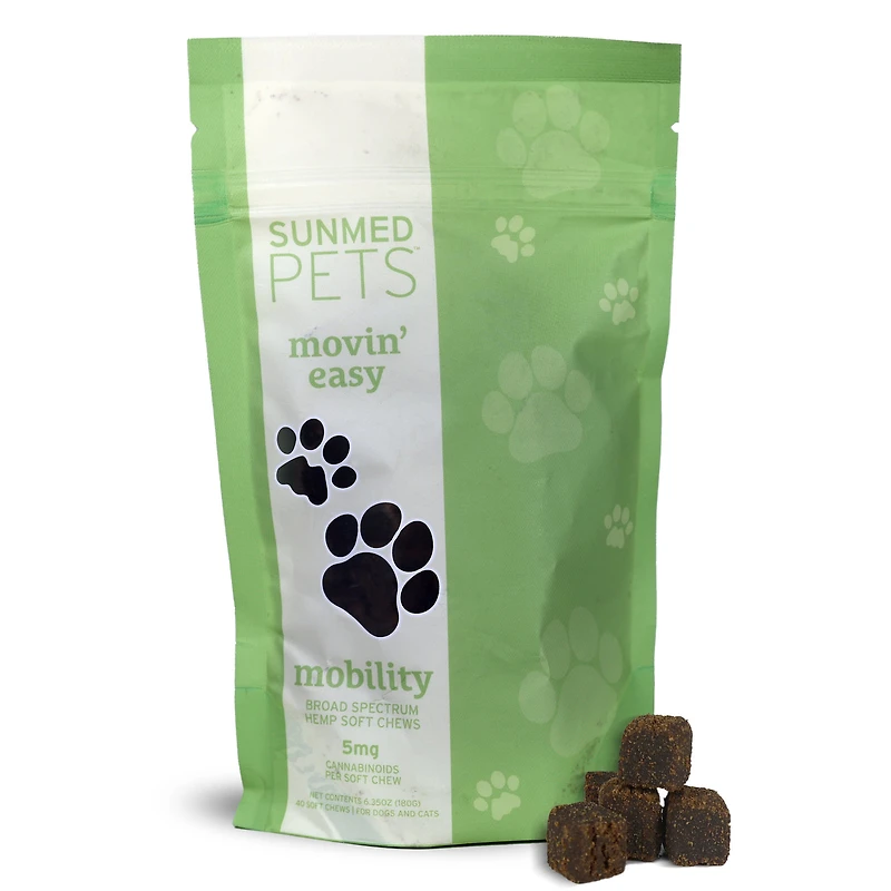 Broad Spectrum Movin’ Easy Relief CBD Pet Chews