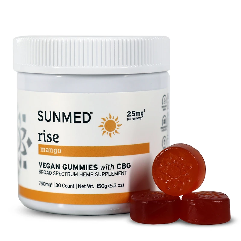 Broad Spectrum Rise CBG Gummies