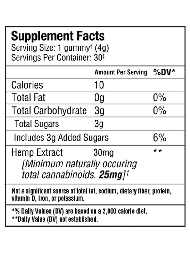 Broad Spectrum Rise CBG Gummies