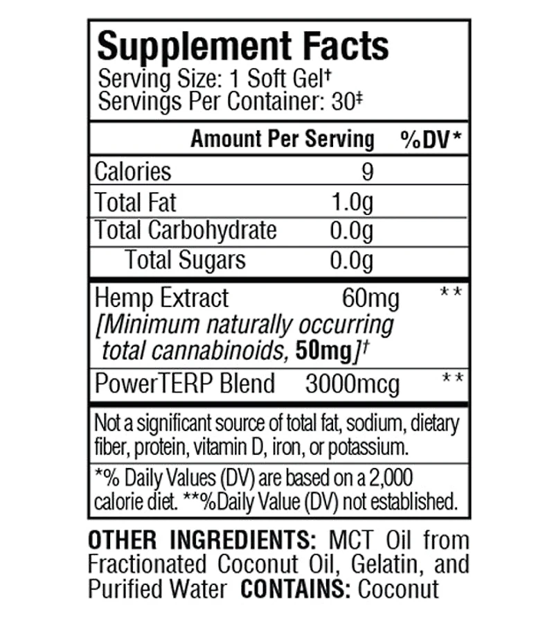 Full Spectrum CBD Soft Gel Capsules