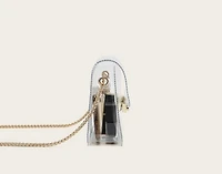 P clear mini bags  with metal chain