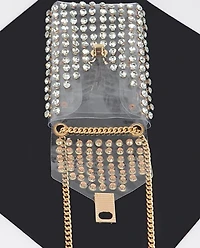 Hd  rhinstone clear crossbody/belt  bag