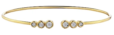 .10 Carat of Diamonds Bangle, 14kt Yellow Gold.....................NOW
