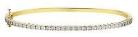 .25 Carat of Lab Grown Diamonds Bangle, Gold Plated.....................NOW