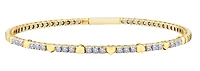 .50 Carat Of Lab Grown Diamonds "Hearts" Bangle, 10kt Yellow Gold.....................NOW