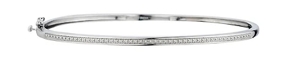 .10 Carat of Diamonds 8" Bangle, Silver.....................NOW