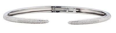 .10 Carat of Diamonds 7" Hinge Bracelet, Silver.....................NOW