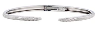 .10 Carat of Diamonds 7" Hinge Bracelet, Silver.....................NOW
