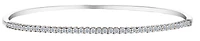 1.00 Carat of Lab Grown Diamonds Bangle, 10kt White Gold.....................NOW