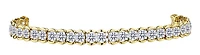 10.00 Carat of Lab Grown Diamonds Tennis Bracelet, 10kt Yellow Gold.....................NOW