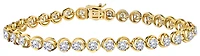 5.00 Carat Of Lab Grown Diamonds Bracelet, 10kt Yellow Gold.....................NOW