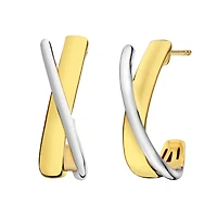 10kt Two Tone Earrings.....................NOW