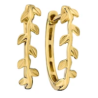 "Leaf" Huggie Earrings, 10kt Yellow Gold.....................NOW