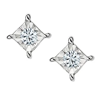 .05 Carat of Diamonds Square Stud Earrings, 10kt Yellow Gold.....................NOW