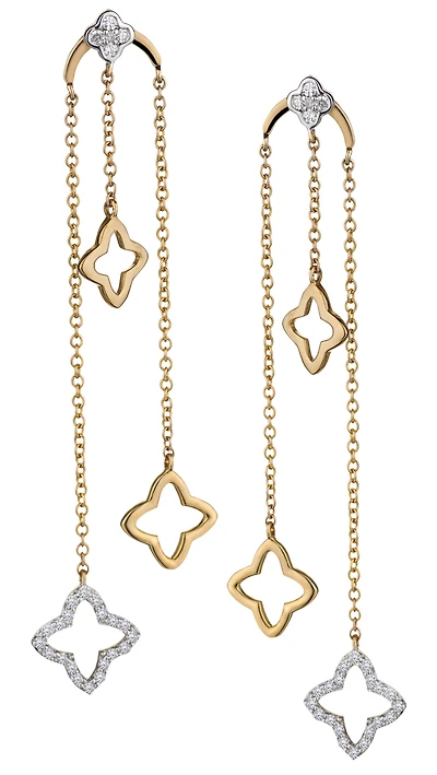 .33 Carat of Diamonds Drop Earrings, 10kt Yellow Gold.....................NOW