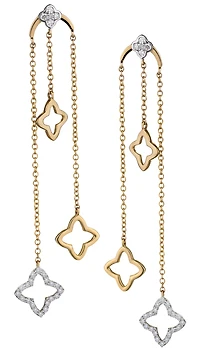 .33 Carat of Diamonds Drop Earrings, 10kt Yellow Gold.....................NOW