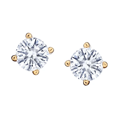 .25 Carat Of Lab Grown Diamonds Stud Earrings, 14kt Yellow Gold.....................NOW