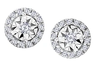 .20 Carat of Lab Grown Diamonds "Miracle" Earrings, 10kt White Gold.....................NOW